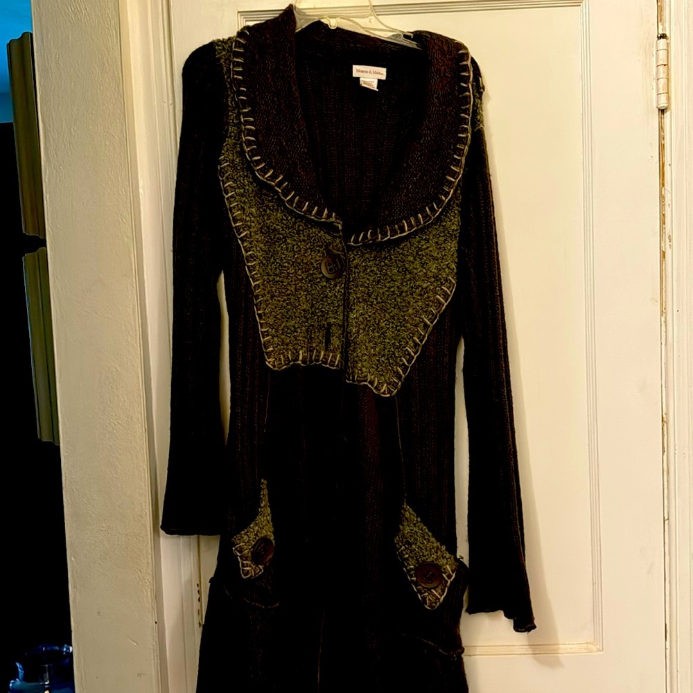 Adorable cable knit dress/jacket